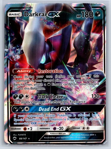 Darkrai GX 88/147 Burning Shadows Holo Pokemon Lightly Played