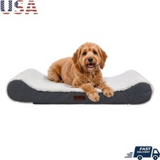 Orthopedic Dog Bed Ergonomic Support Memory Foam Cozy Lounger Easy Care New