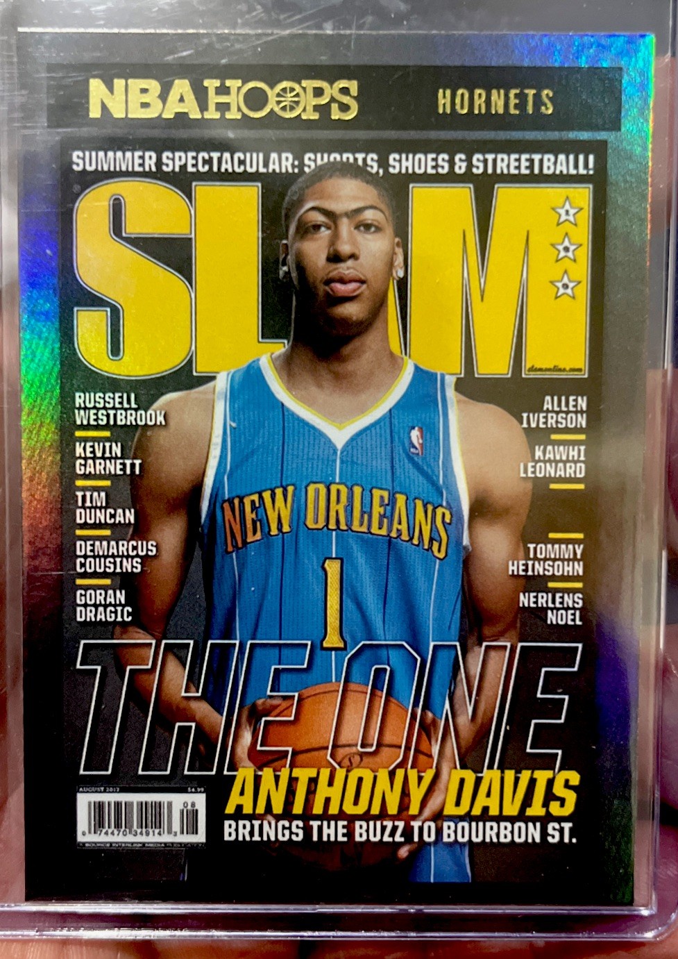 2020-21 Panini NBA Hoops Slam Gold Foil Jolo SP Anthony Davis #15 Hornets