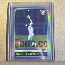 2020 Topps Big League - Harold Ramirez #143 Rainbow Foil /100 Miami Marlins