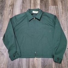 Vintage Riverside Made in USA Workwear Eisenhower Jacket Dark Green 46m