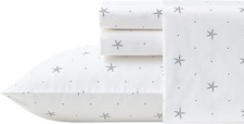 Nautica - King Sheets, Cotton Percale Bedding Set, Casual Home Decor Star Sp...