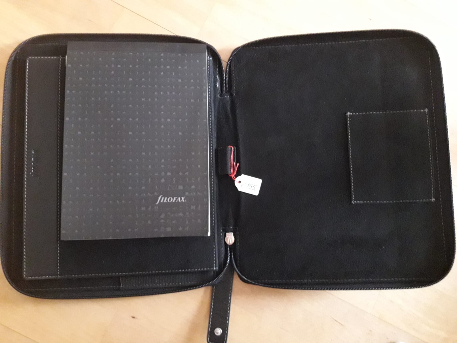 Filofax Mappe A5 mit Notiz, Leder schwarz, neu ohne OVP