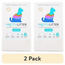 2 Pack PrettyLitter Health Monitoring Cat Litter 8 lb, Odor Control