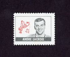 1969-70 O-PEE-CHEE STAMPS #18 ANDRE LACROIX ( INTACT ADHESIVE BACK ) 29254