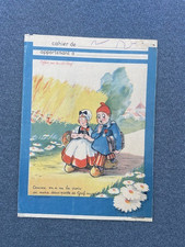 Ancien Protège-cahier "GRAF" Tartinette/ Flocons d'Avoine