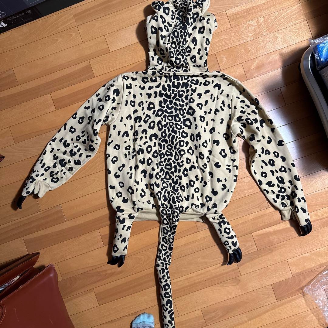 adidas Jeremy Scott size XL Animal Hoodie leopard Full Zip rare