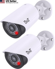 BNT Dummy Fake Camera, Surveillance Security 2 Count Pack of 1 , white 2pack