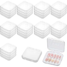 36 Pcs Clear Acrylic Nail Storage Boxes - Storage Case - Clear Acrylic Nail