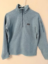 Patagonia Better Sweater 1/4 Zip Pullover Fleece Mock Neck women's S icy teal
