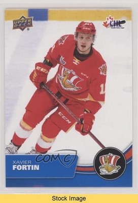 2021-22 Upper Deck CHL Blue Xavier Fortin #115 READ 6f8