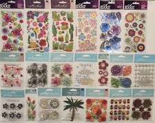 JOLEE'S BOUTIQUE STICKO Lot Of 20 Scrapbooking Stickers FLOWERS GARDEN PLANTS