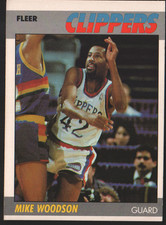 1987-88 Fleer Basketball #128 - Mike Woodson - Los Angeles Clippers 87-234