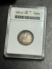 1875 CC Twenty Cent Piece Stunning ANACS XF45 EF45 Soapbox Holder 20c Coin (3610