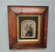 ANTIQUE VICTORIAN BIRDS EYE MAPLE PICTURE PAINTING FRAME