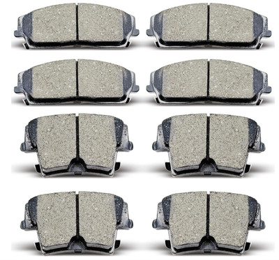 Front Rear Ceramic Brake Pads Fits Chrysler 300 Dodge Charger Challenger