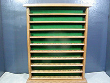 OAK GOLF BALL DISPLAY CASE HOLDS 100 BALLS