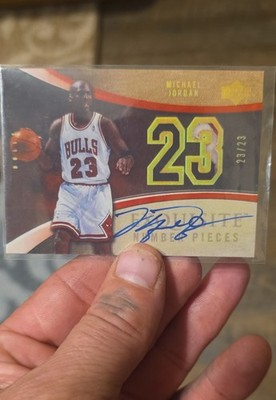 2005-06 Upper Deck Exquisite Collection -  Michael Jordan  /23 (AU, MEM) Reprint