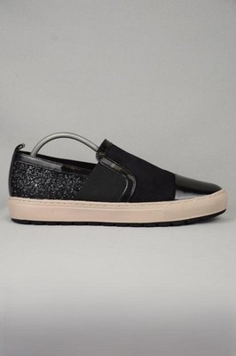 Women Geox loafers black leather 40