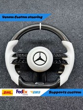 Amg Carbon Fiber Steering Wheel For Mercedes-benz Amg A B C S G E Old To New