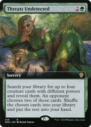 Threats Undetected #419 Extended Art Foil Dominaria United MTG