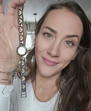 Gianello Sterling Silver 925 Ladies Bracelet Watch Dial Quartz Singapore J1