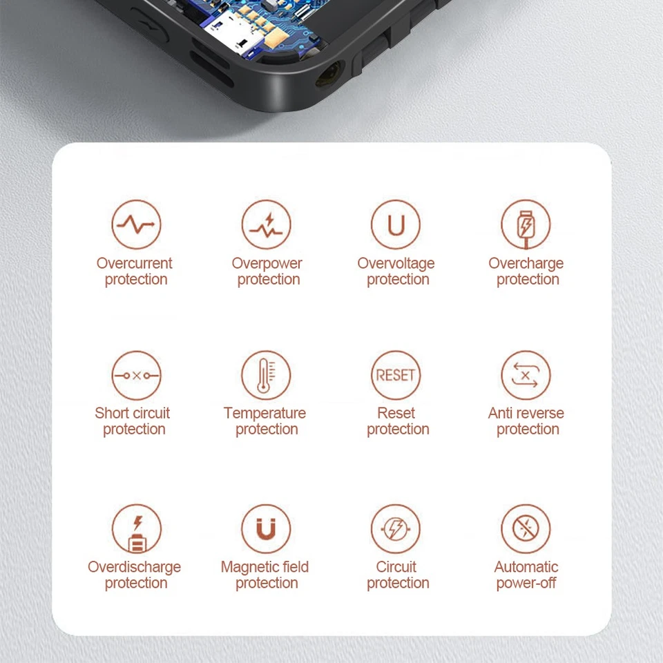 900000mAh Power Bank Tragbar Schnellladegerät Externer Batterie Ladegerät Handy - Bild 4 von 4