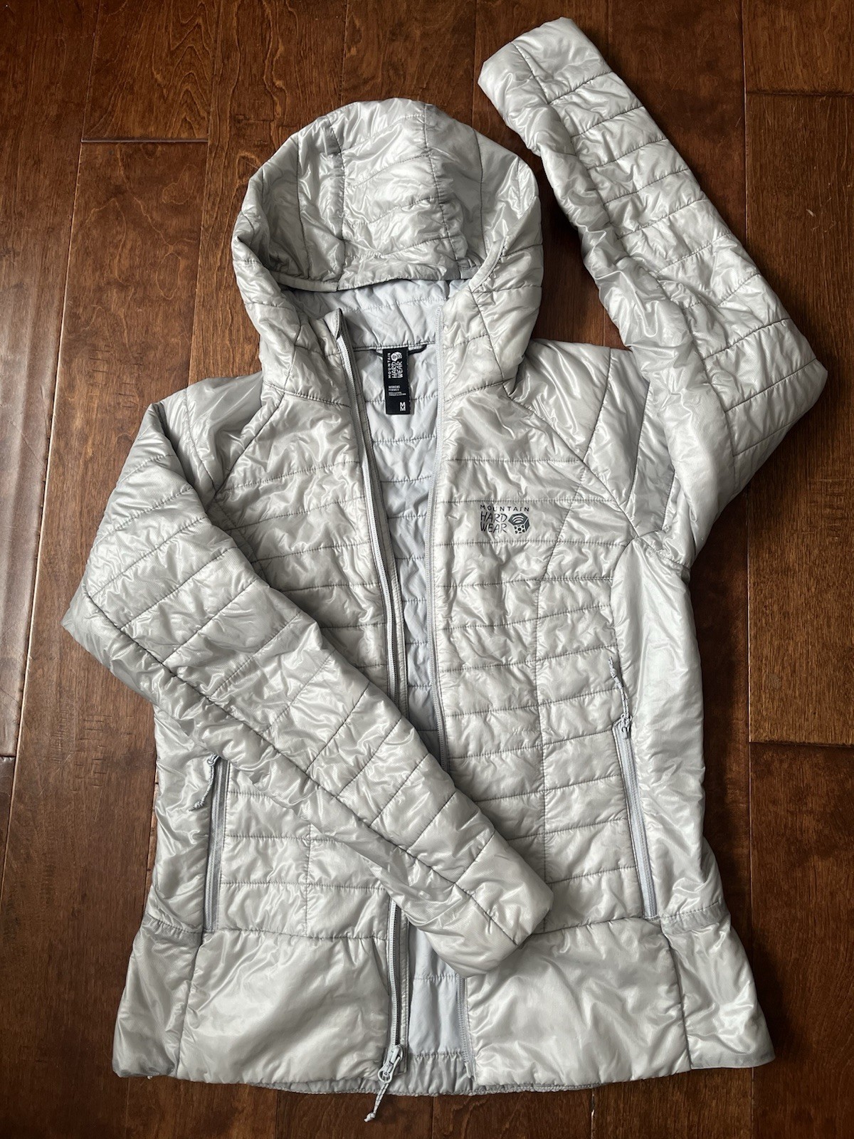 Mountain Hardware Ghost Shadow Hooded Jacket Silv… - image 2