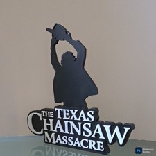The Texas CHAINSAW Massacre 3D Printed Free standing -Silhouettes Stand -SALE