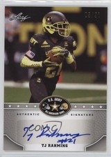 2015 Leaf US Army All-American Bowl Silver 5/50 TJ Rahming #BA-TR1 Auto 1i9