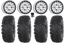 Raceline Alpha Hyper 15 Wheels Silver 32 Roctane T4 Tires Pioneer 1000 Talon