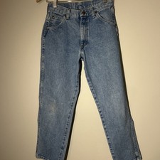 Wrangler Boys Jeans 14 Regular Blue Denim Straight Leg Vintage
