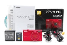    MINT BOX Nikon COOLPIX S6100 Super Red Compact Digital Camera FROM JAPAN