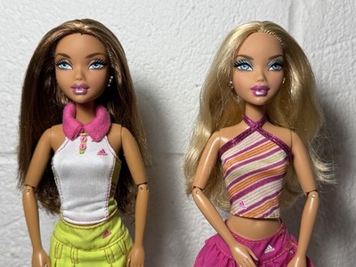 Barbie My Scene Sporty Glam Kennedy Madison Dolls Adidas Outfit