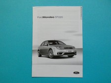 Prospekt /  Preisliste mit Technischen Daten - Ford Mondeo - ST 220 - 04/02