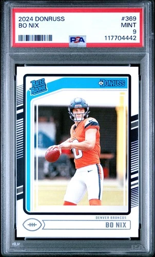 2024 PANINI DONRUSS #369 BO NIX ROOKIE RC PSA 9