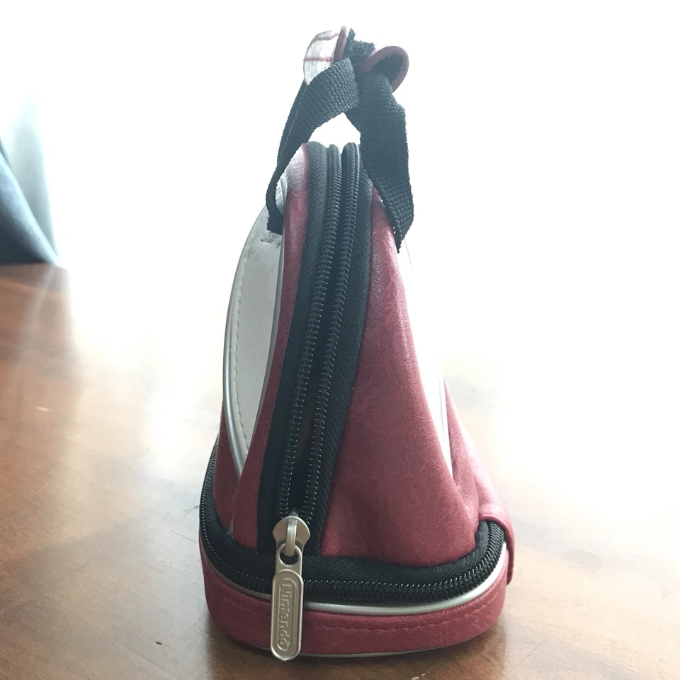 Estuche de viaje Nintendo DS rojo blanco Brunswick Bowling Ball Bag 2008 Foto 4 de 4