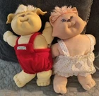 LOT OF 2 VINTAGE 1983 CABBAGE PATCH KIDS "KOOSAS" CAT and Dog Used Clean Nice
