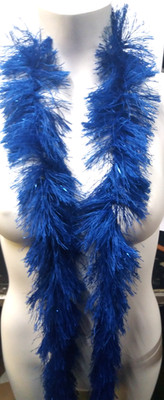 Boa Federboa Marabu Marabou Federschal Schal Feder Federn Federstola Stola Blau