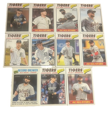 #ad 2026 Topps Heritage Detroit Tigers Base Team Set of 11 Greene Skubal $5.99