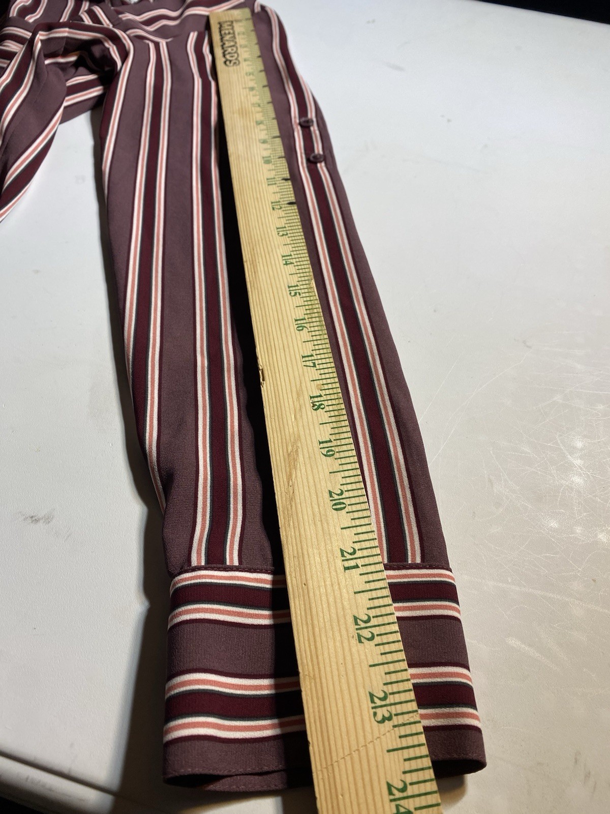 Ladies Small Express Button Down, Striped, Conver… - image 8