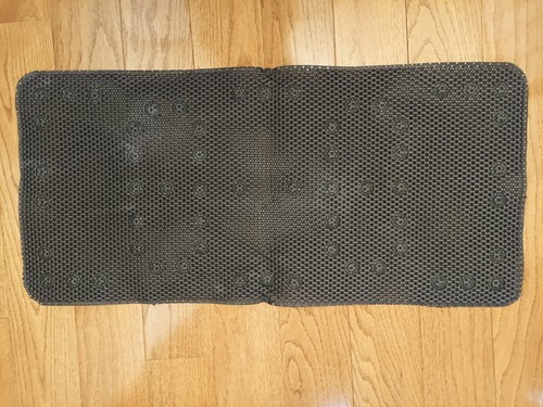 Black Non-Slip Foam Bathtub Shower Mat With Suction Cups - 36" x 17"