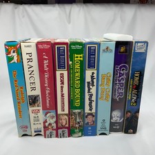 Christmas Family/Children s Favorite Movies VHS -Lot of 9-Prancer, Rudolph, 7