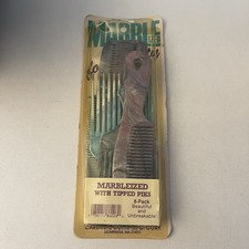 VTG Cardinal Comb Marbleized Large Pik & Large Styler Hair Pick Set NOS (8 Pack)