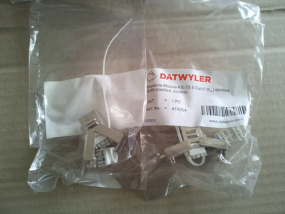 Netzwerk LAN Kabelverbinder 10 Stück RJ45 Dätwyler  Mod. KS-TS 1/8 CAT 6/Ea