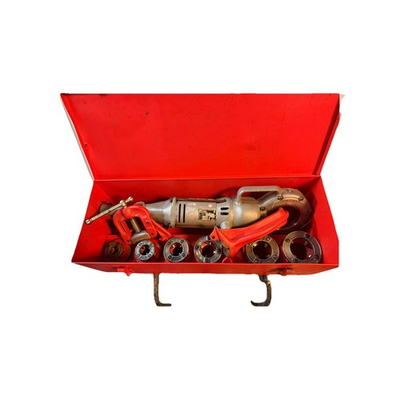 #ad RIDGID Model 700 Power Drive Pipe Threader 12R Die Head Set 1 2 2 NPT Metal Case $1199.99