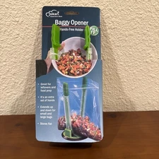 Meal Prep Clip and Fill Baggy Rack Plastic Bag Holder Jokari for freezer meals