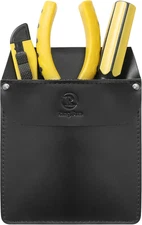 Ringsun Genuine Leather Pocket Protector for Men, Durable Tool Pouch, Jeans Shir