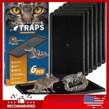 Mouse Glue Traps 6 Packs Large Glue Traps for Mice and Rats Indoor Sticky Traps