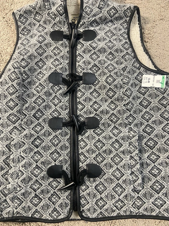 Chaleco tallado con volantes para mujer talla M negro/gris chaleco con capucha con bolsillos Foto 2 de 4